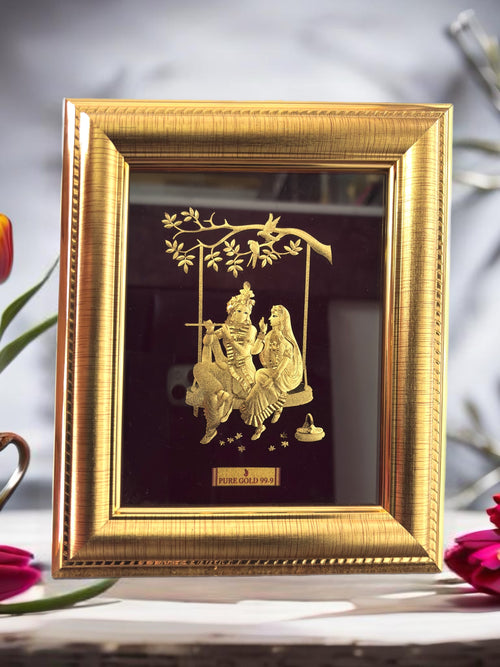 24k Pure Gold , Radhakrishna in Vrindavan image 0