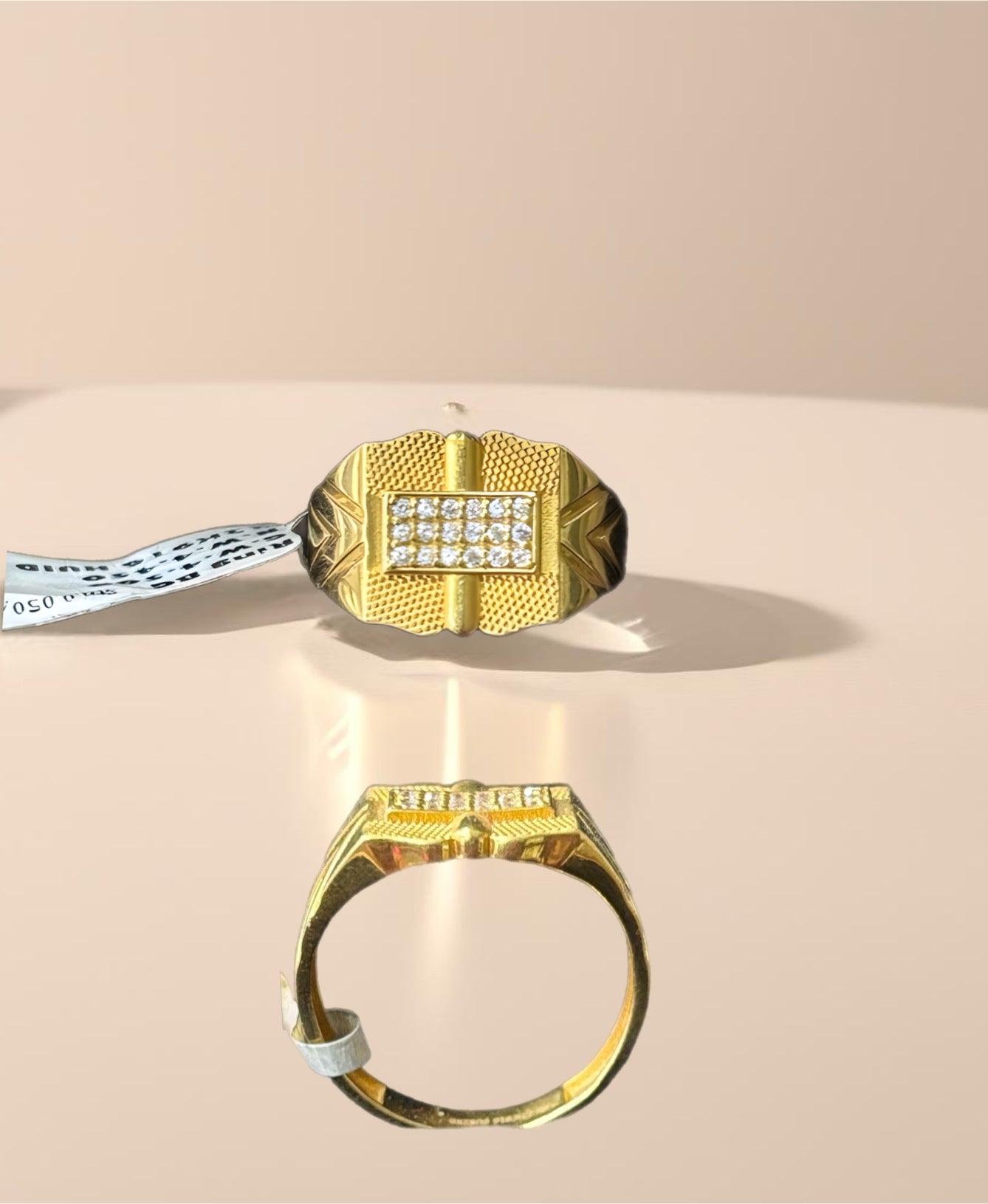 Gents ring rugged Matt 22K916, 4.450 grams image 0