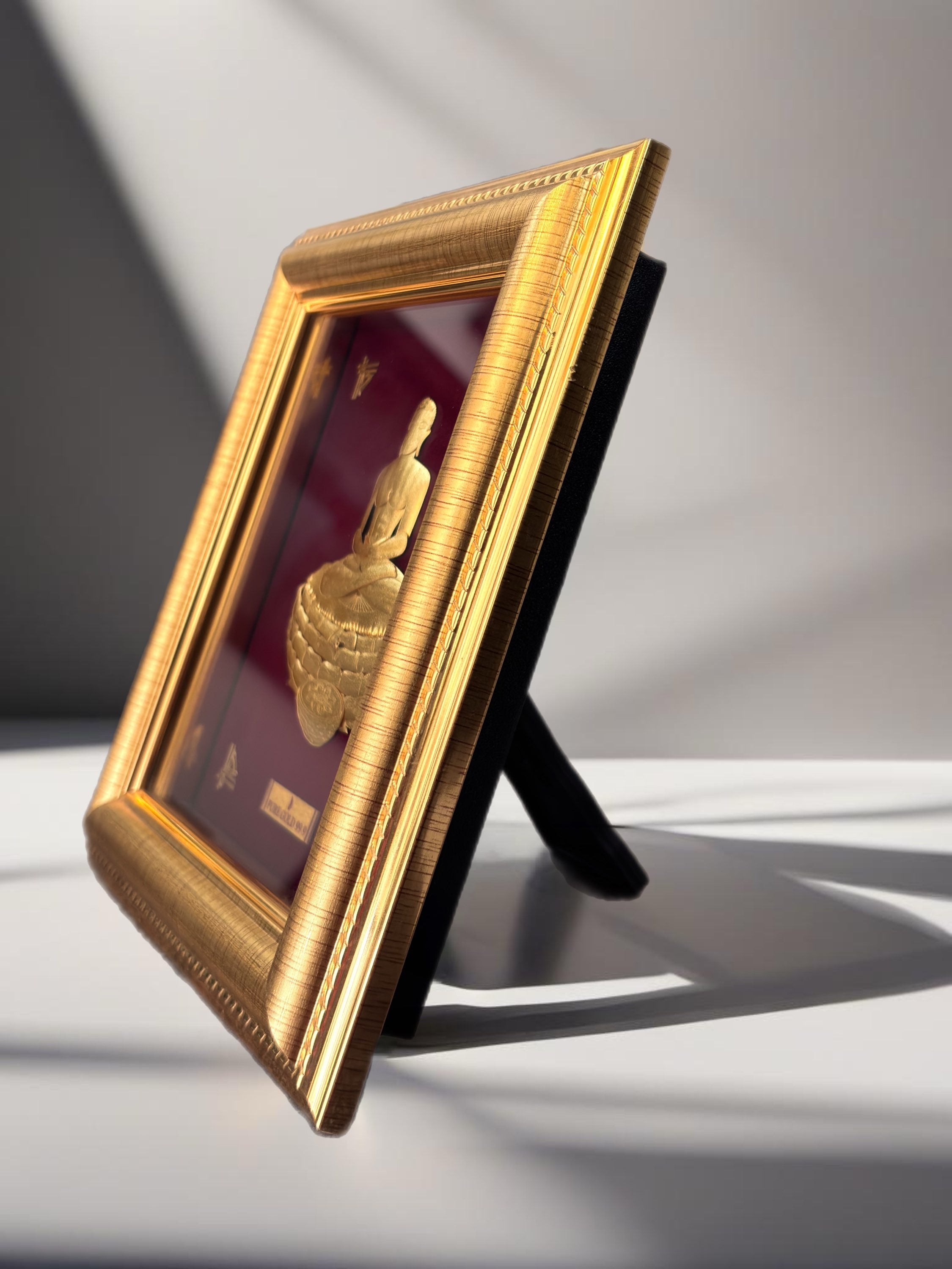 24K Pure gold MAHAVEER JI frame image 1