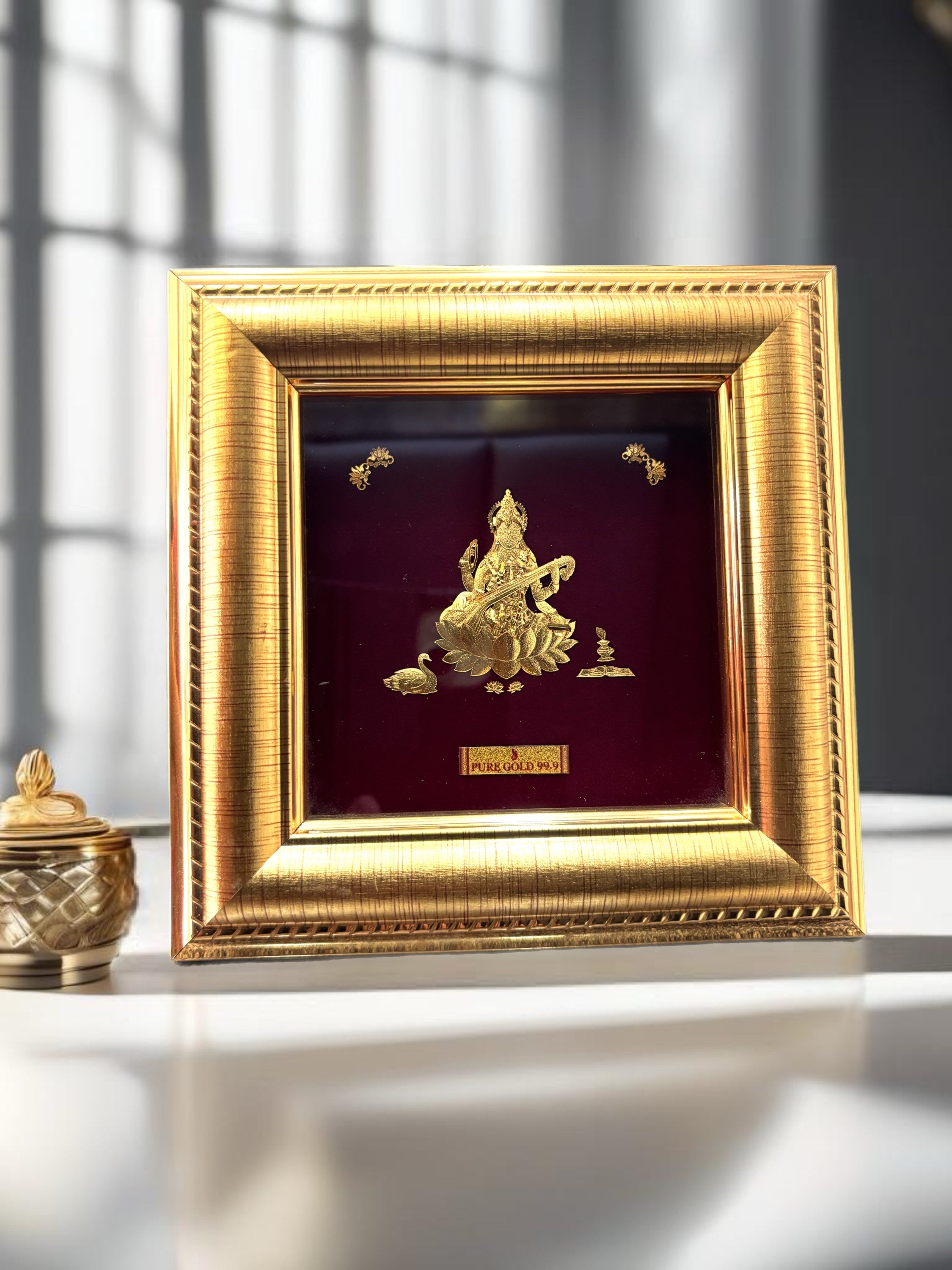 24k Pure Gold Saraswati image 0